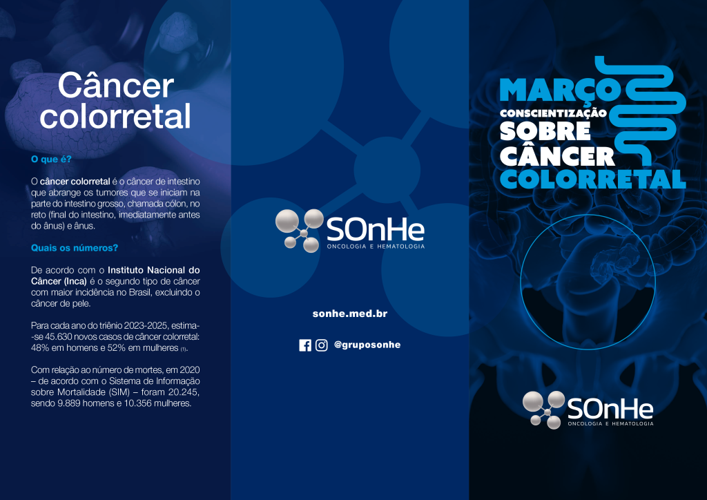 Folder – Conscientização sobre Câncer Colorretal